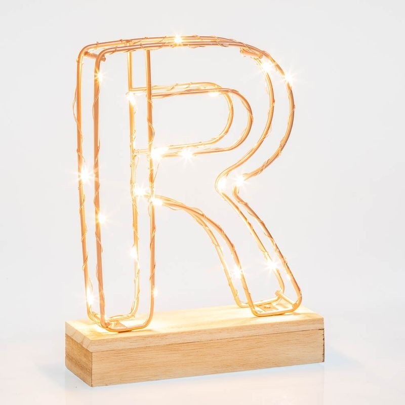 Personalised Light Up Letter Light - R