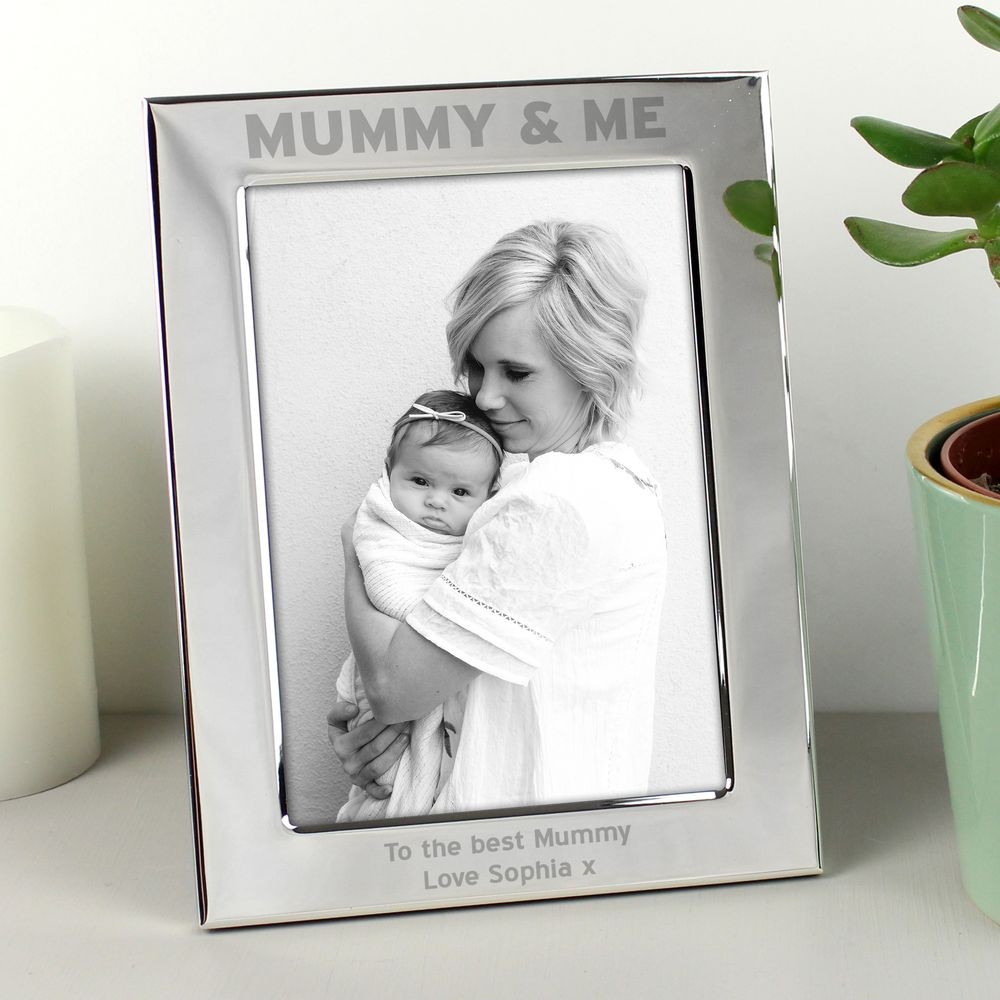Mummy Me Frame Silver 5x7 Personalised Personalised Personalise This Silver 5x7 Mummy Me Photo 