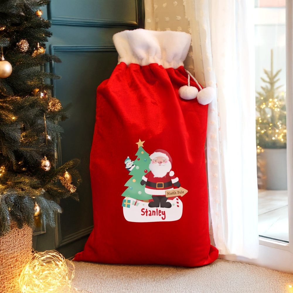 luxury custom santa sack