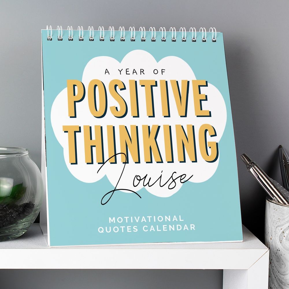 Desk Calendar Slim Colourful 10 Attitude Life Inspirational Motivational Slogans Desk Top