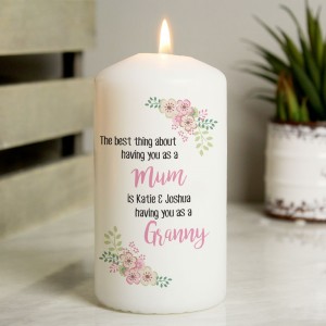 
                            Personalised The Best Thing Pillar Candle