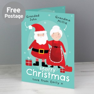 
                            Personalised Mr & Mrs Claus Card