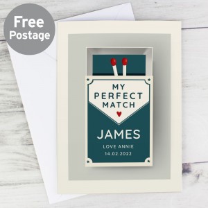 
                            Personalised The Perfect Match Card