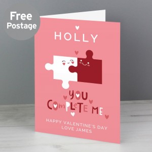 
                            Personalised You Complete Me Card