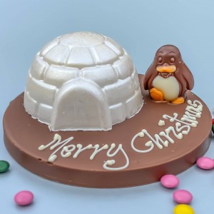 Personalised Igloo and Penguin Smash Cake 