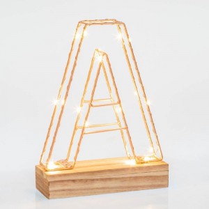 
                            Personalised Light Up Letter Light - A