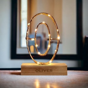 Personalised Engraved Light Up Letter Light - O