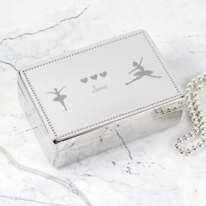 
                            Personalised Ballerina Rectangular Jewellery Box