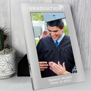 
                            Personalised Graduation 5x7 Silver Photo Frame