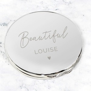 Personalised Beautiful Compact Mirror