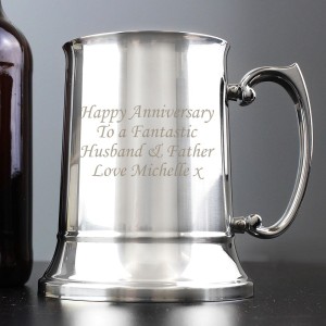 
                            Personalised Stainless Steel Tankard