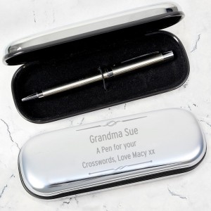 
                            Personalised Scroll Pen and Box Set