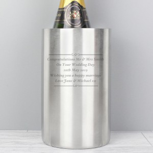 Personalised Any Message Wine Cooler