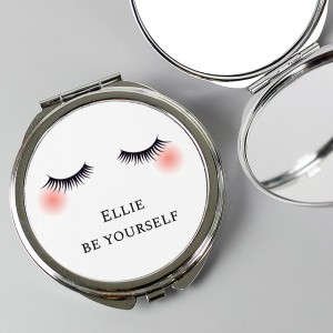 
                            Personalised Eyelashes Compact Mirror
