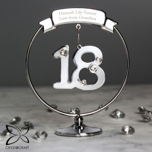 Personalised Crystocraft 18th Celebration Ornament