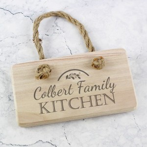 
                            Personalised Kitchen Wooden Sign