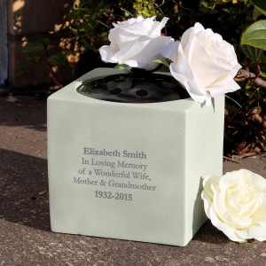 
                            Personalised Memorial Vase