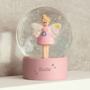 
                            Personalised Fairy Any Name Glitter Snow Globe