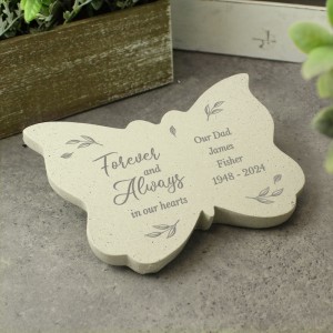 
                            Personalised Forever and Always Memorial Butterfly