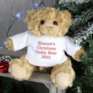 Personalised Christmas Message Teddy Bear