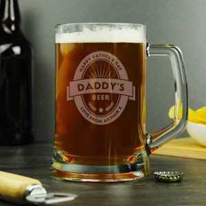 
                            Personalised Beer Label Pint Stern Tankard