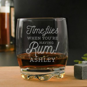 
                            Personalised Time Flies When You're Having Rum Tumbler
