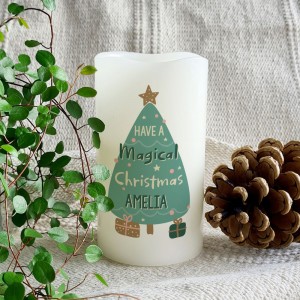 
                            Personalised Have A Magical Christmas LED Candle