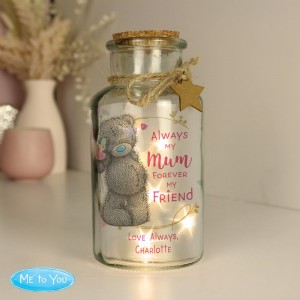 Personalised Me To You Forever My Friend LED Glass Jar