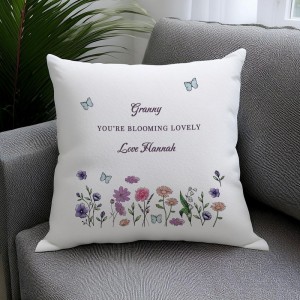 
                            Personalised Wild Flowers Cushion