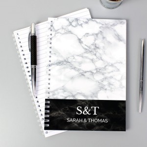 
                            Personalised Marble Effect A5 Notebook