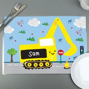 
                            Personalised Digger Placemat