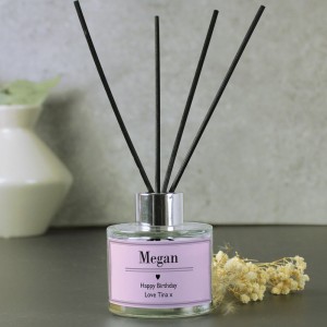 
                            Personalised Classic Pink Reed Diffuser