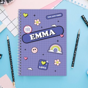 
                            Personalised Good Vibes A5 Notebook