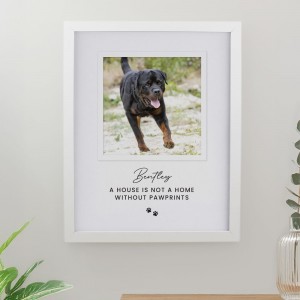 
                            Personalised Pet Photo Upload White Framed Print
