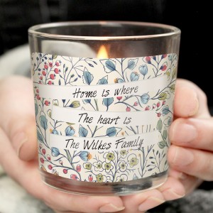 
                        Personalised Botanical Jar Candle