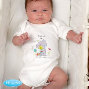 
                            Personalised Tiny Tatty Teddy Cuddle Bug 0-3 Months Baby Vest