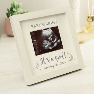 Personalised "It's A Girl" Baby Scan Frame