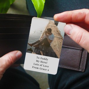 
                            Personalised Photo Upload Wallet Card
