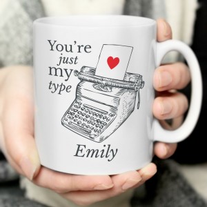 
                            Personalised Just My Type Valentines Mug