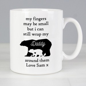 
                            Personalised My Fingers May Be Small Bears Mug