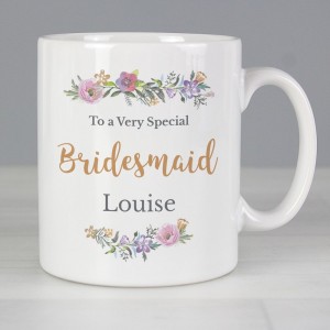 
                            Personalised Floral Message Mug