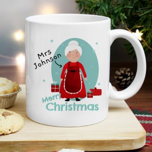 
                            Personalised Mrs Claus Christmas Mug