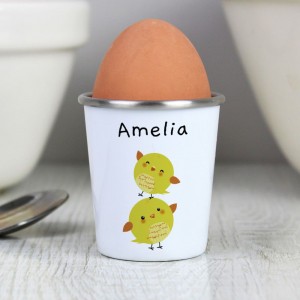 
                            Personalised Easter Chicks Egg Cup
