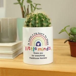 Personalised Shape Little Minds Ceramic Storage Pot