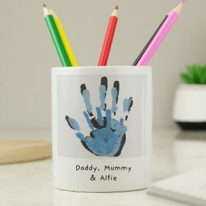 Personalised Childrens Drawing Photo Storage Pot