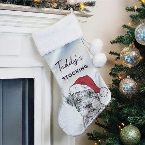 
                            Personalised Dog Breed Christmas Stocking