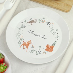 Personalised Woodland Animals Plate