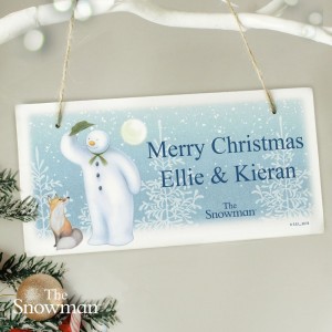 
                            Personalised The Snowman Snow Wonder Wooden Sign