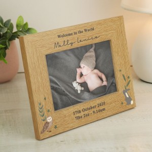 
                            Personalised Woodland Animals 6x4 Photo Frame