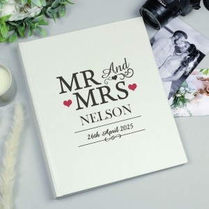 
                            Personalised Mr & Mrs Traditional Photo Album